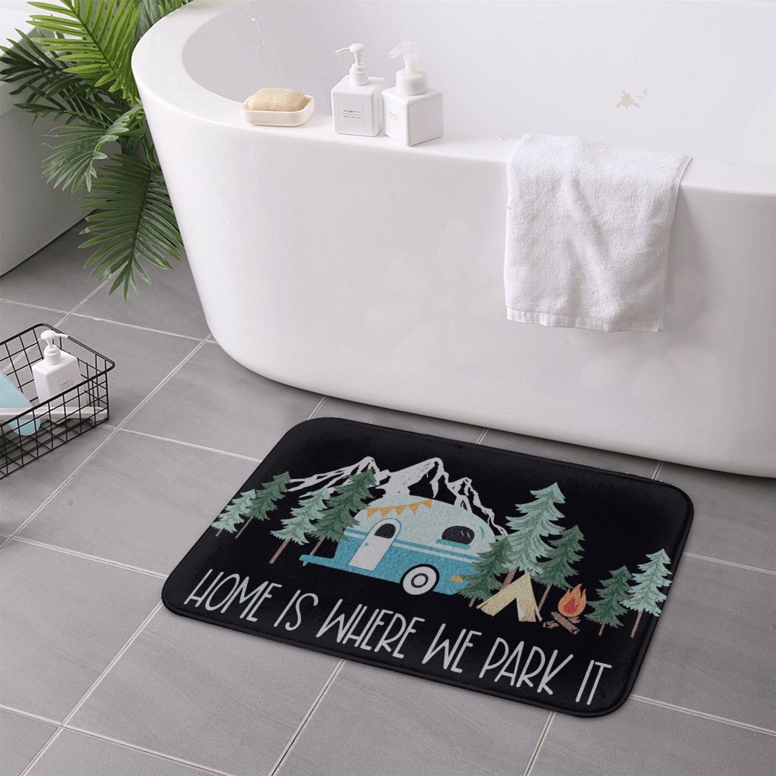 Уличный коврик для двери кемпера 40x60 см, декор для патио RV, внутренний коврик