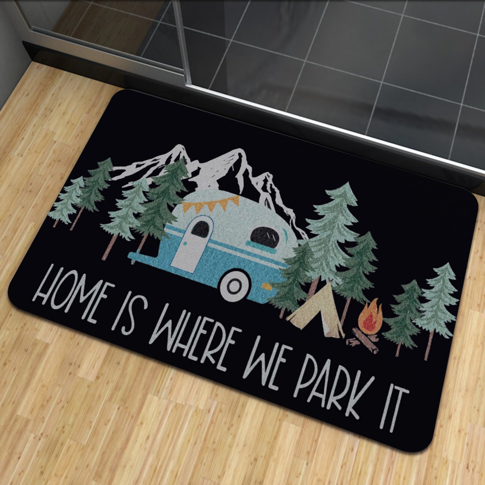 Уличный коврик для двери кемпера 40x60 см, декор для патио RV, внутренний коврик