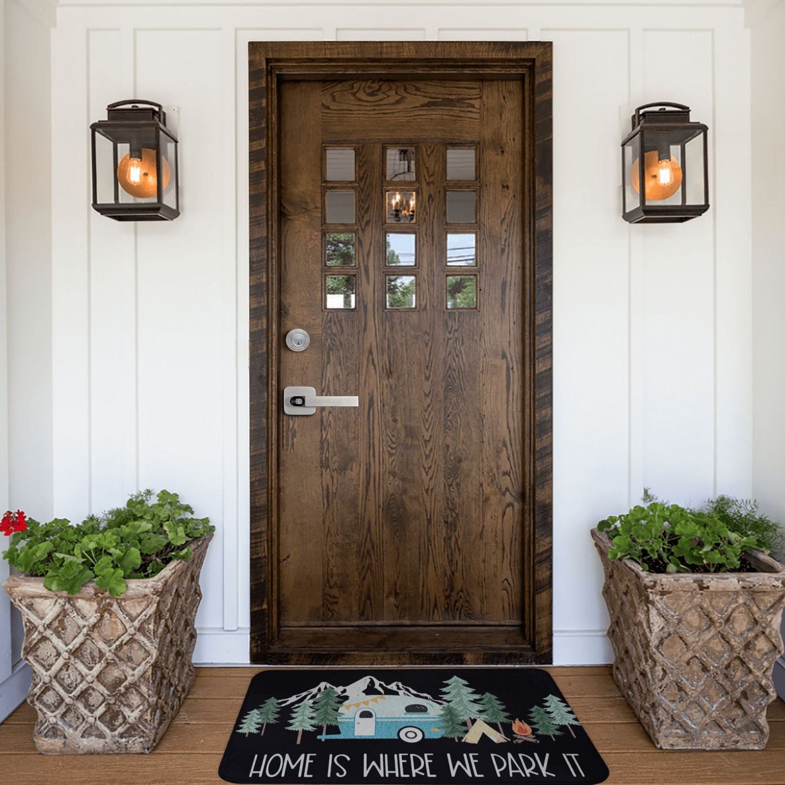 Уличный коврик для двери кемпера 40x60 см, декор для патио RV, внутренний коврик
