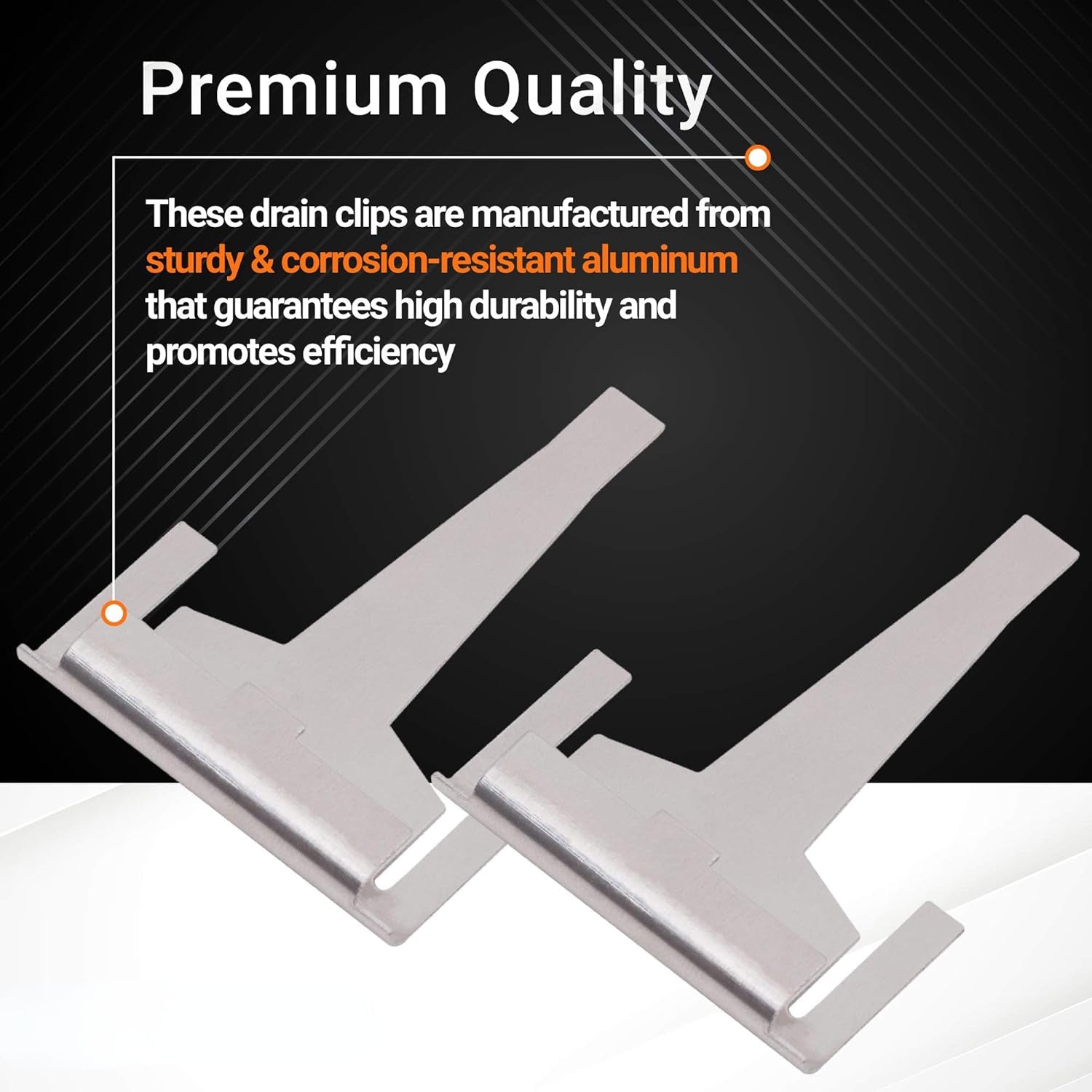 Sovutgichning bug'lanish uchun drenaj klipi, 2 ta paket, muz to'planishini hal qiladi