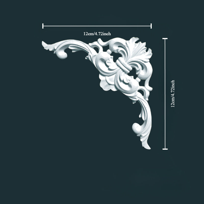 Французский стиль пластикового углового лепестка для украшения стены гостиной