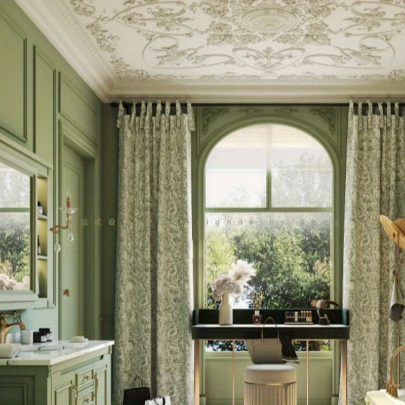 Французский стиль пластикового углового лепестка для украшения стены гостиной