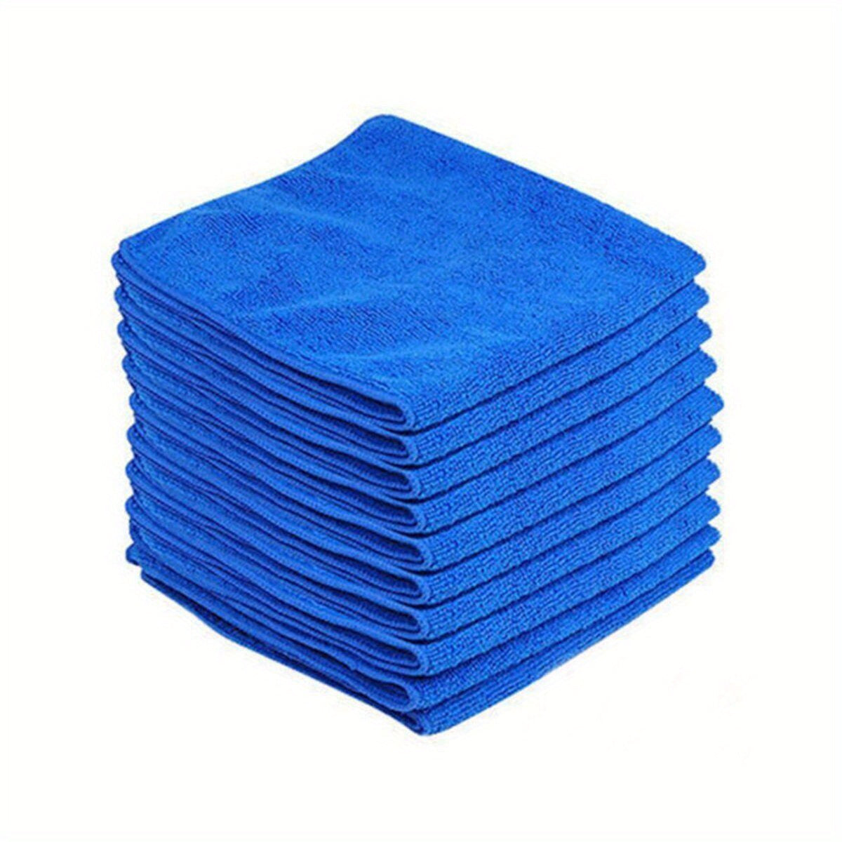 10-Pack Microfiber Cloths for Home Car Lens Cleaning Auto Detailing
