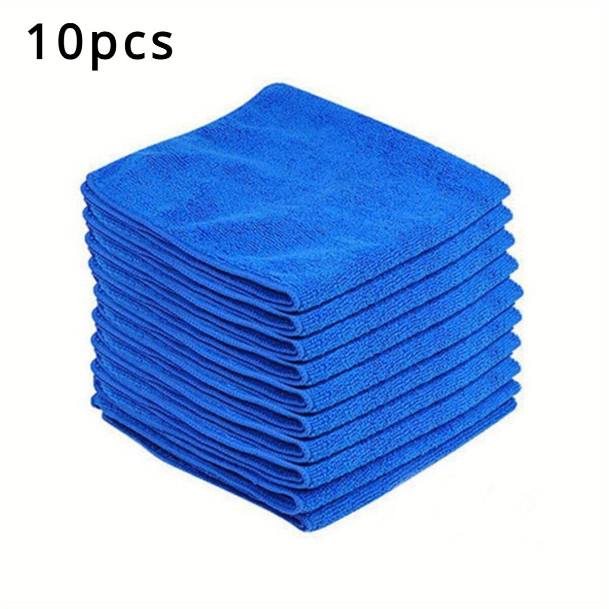 10-Pack Microfiber Cloths for Home Car Lens Cleaning Auto Detailing