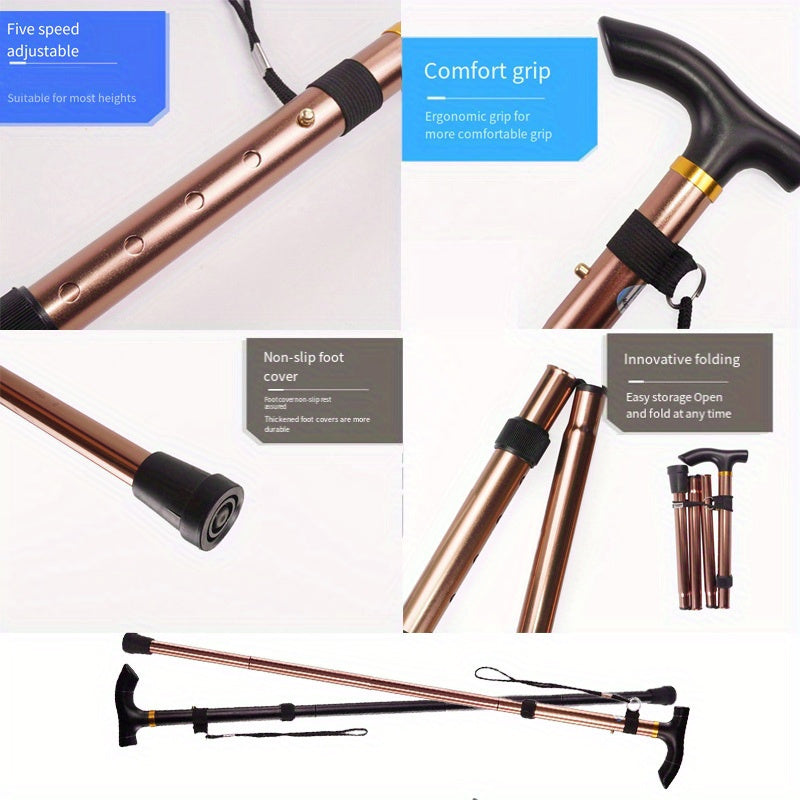 Moslashuvchan bukadigan yurish tayoqchalari, sirpanmaydigan trekking tayoqchalari va bilak kamarli