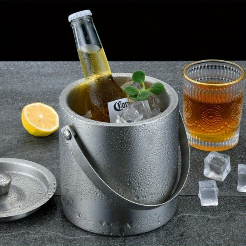 Insulated Stainless Steel Ice Bucket 1.6L 2L 3L for Wine Beer Champagne
