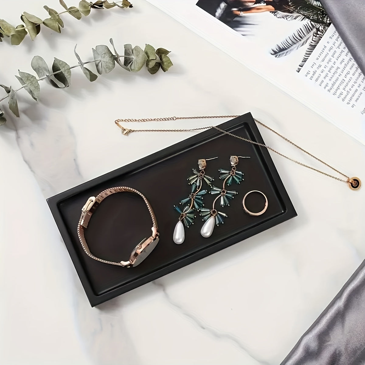 Bandeja de silicona para vanity para organización de joyas en el baño regalo para Navidad Halloween