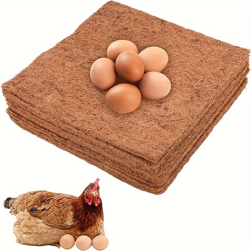 Almohadillas de fibra de coco premium para nidos de pollo, paquete de 2, 6 o 10
