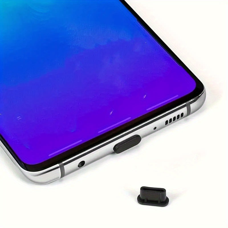 10-to'plam silikon changyutgichlar Type-C zaryadlash portlari uchun mobil telefon aksessuarlari