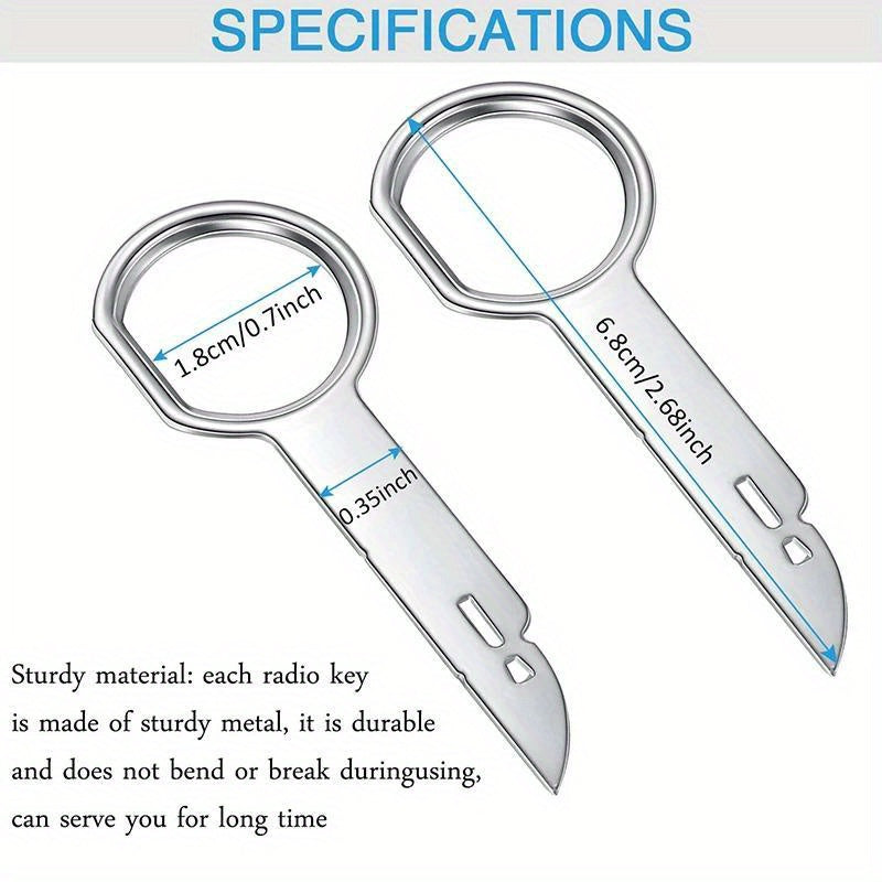 8 dona Radio chiqarish asboblari to'plami avto stereoni o'rnatish va ta'mirlash uchun