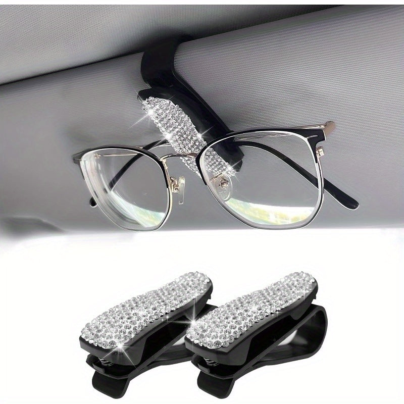 2 dona Avtomobil quyosh nuri ko‘zoynka tutgich klipi magnit charm bilan avtomobil aksessuarlari