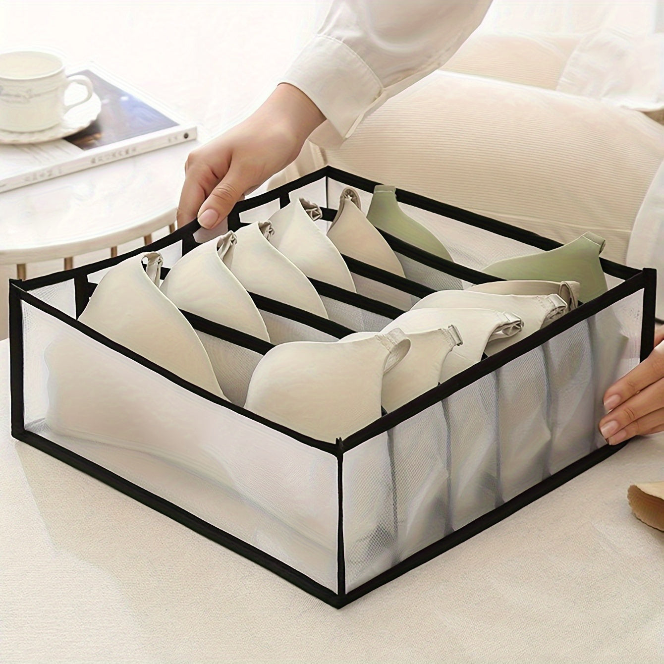 3Pcs Enclosed Car Underwear Storage Organizer Sock Drawer Wardrobe Compartments