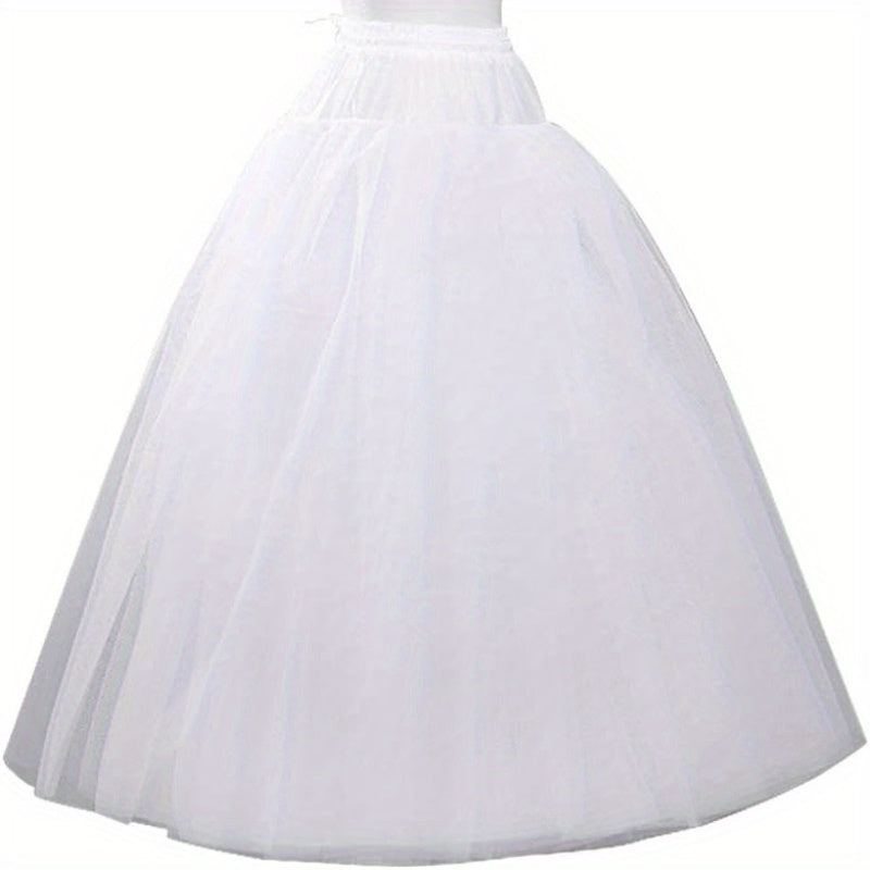 Ayollar uchun oq paxta ichki kiyim, to'y kiyimlari uchun slip va petticoat