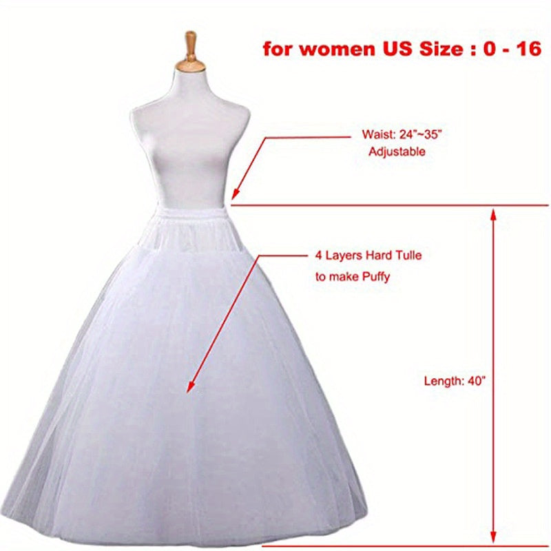 Ayollar uchun oq paxta ichki kiyim, to'y kiyimlari uchun slip va petticoat