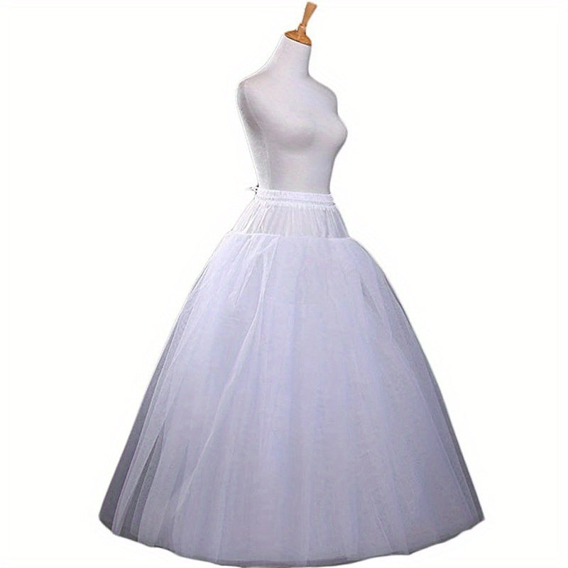 Ayollar uchun oq paxta ichki kiyim, to'y kiyimlari uchun slip va petticoat