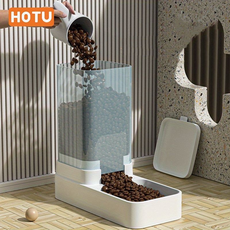 Itom va mushuklar uchun avtomatik hayvonlar uchun ovqatlantiruvchi va suv berish moslamasi to'plami, zamonaviy va chiroyli dizayn