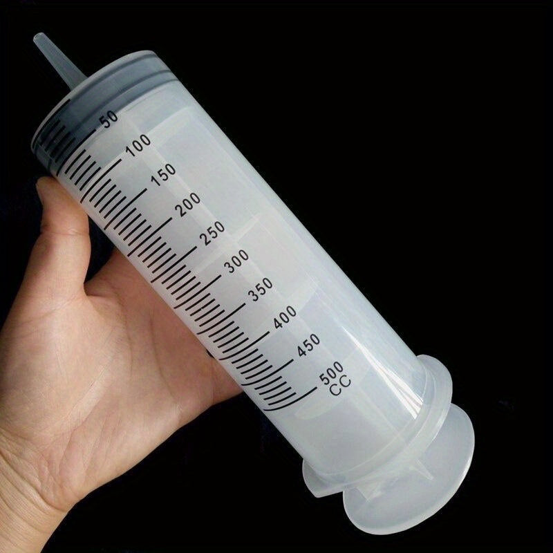 Large Capacity Bird Feeding Syringe ABS Material 350ml 500ml with 1m Tube