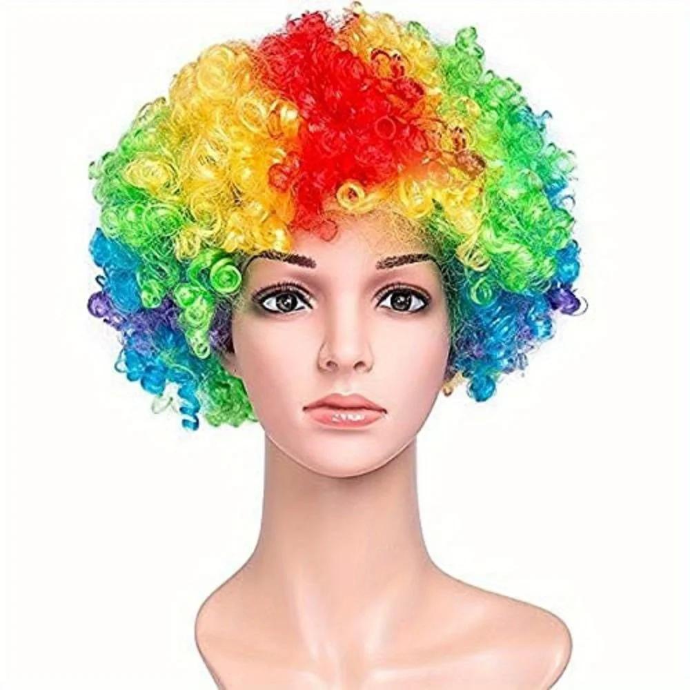 Colorful Afro Clown Wig for Cosplay and Party Costumes