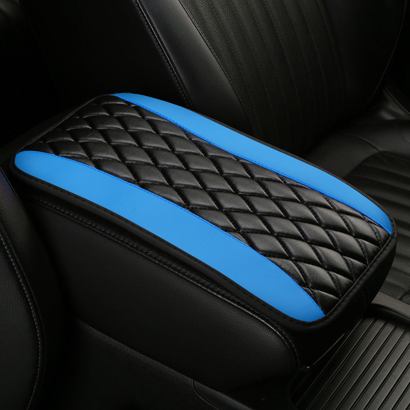 Car Armrest Cover Non-Slip Quilted Cushion Protector Center Console Accessories