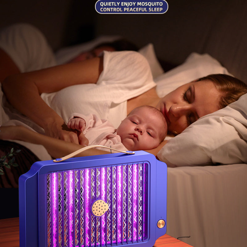 Электрическая лампа-убийца комаров для помещений и улицы, перезаряжаемая через USB, контроль вредителей, летняя ловушка для насекомых