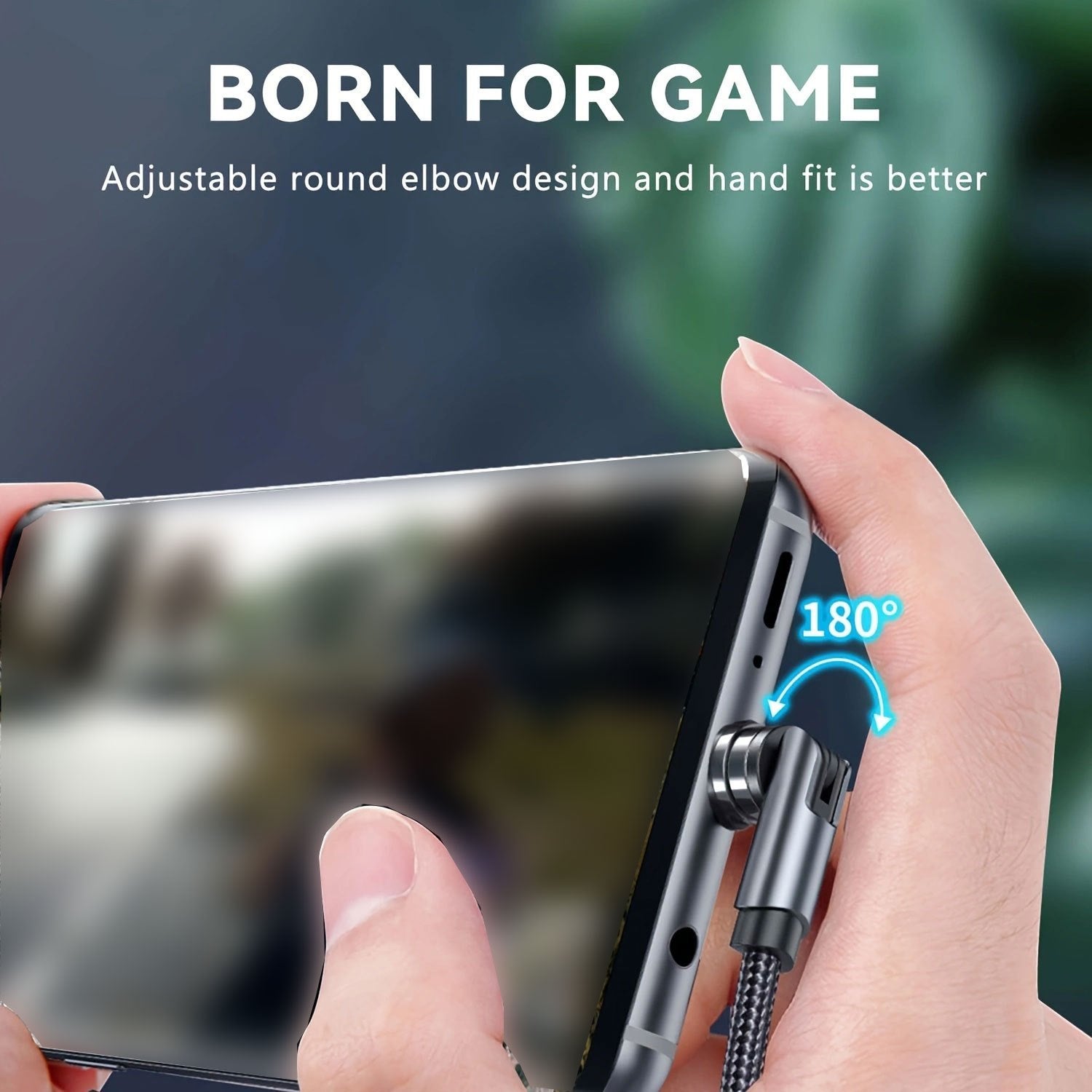 540 Rotate Magnetic Charging Cable with 3 Plugs for Fast Charging Micro USB Type C iPhone