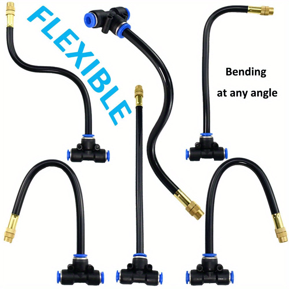 Misli nozul va aylanadigan misli purkash boshli bilan misli sug‘orish to‘plami, bog‘, balkon, yomg‘ir o‘rmoni uchun