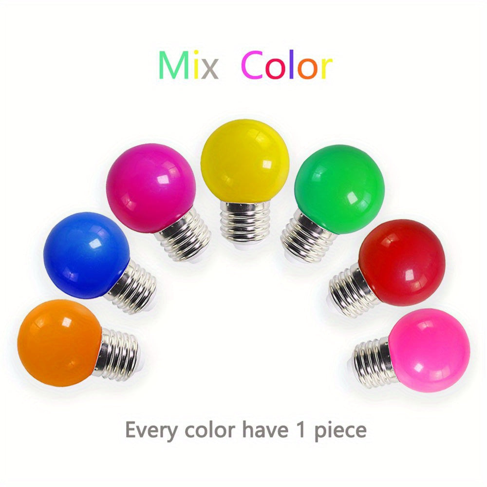 3W G45 LED Colorful Light Bulb 3W E27 Indoor Decorative Lighting