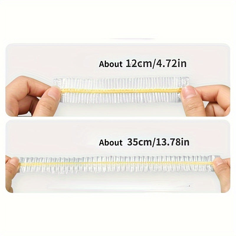 100pcs Colorful Plastic Food Covers Refrigerator Sealed Lids Leak-Proof Kitchen Accessories