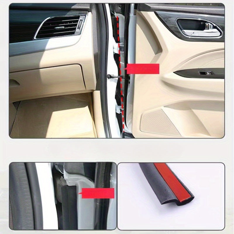 Car A-Pillar Sealing Strips Z-Shaped Sound Wind Dust Insulation Left Right