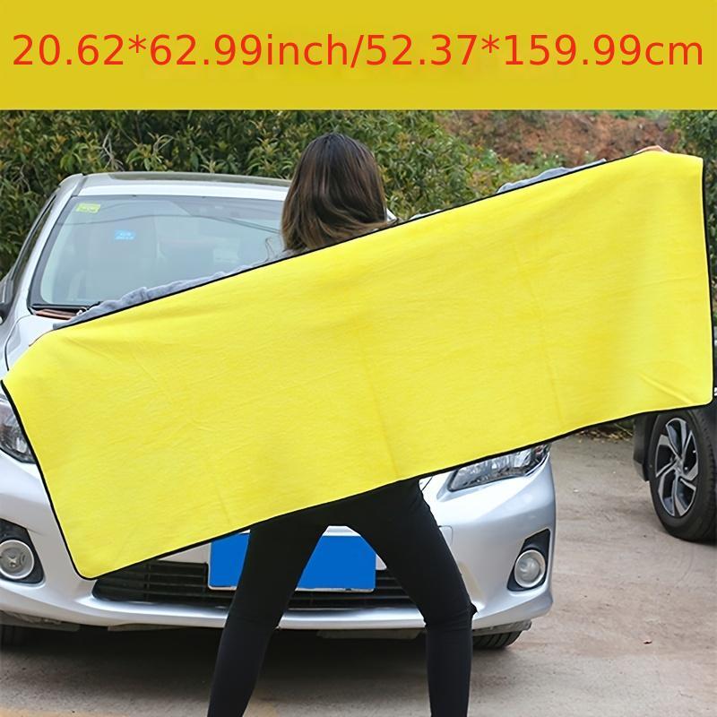 Микрофибровое автомобильное полотенце Желтое Серое Многофункциональное Безцарапающее Впитывающее