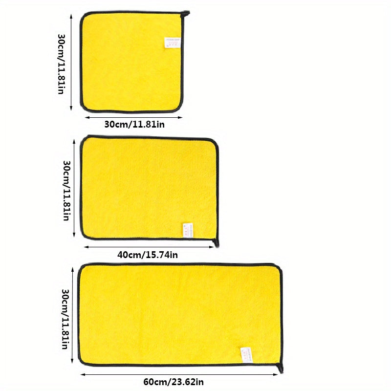 Car Microfiber Cleaning Towels Assorted Sizes 30x30cm 30x40cm 30x60cm