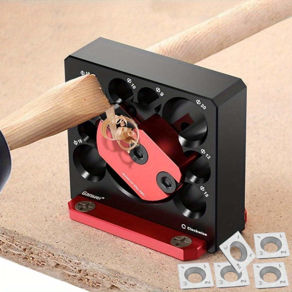 Aluminum Dowel Maker Jig Kit for Woodworking 8-20mm Adjustable Manual Tool