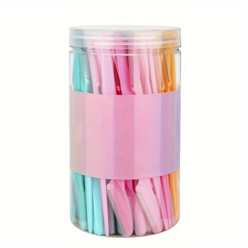 Unisex Facial Exfoliating Razors Set for Women and Men, 66 Pieces