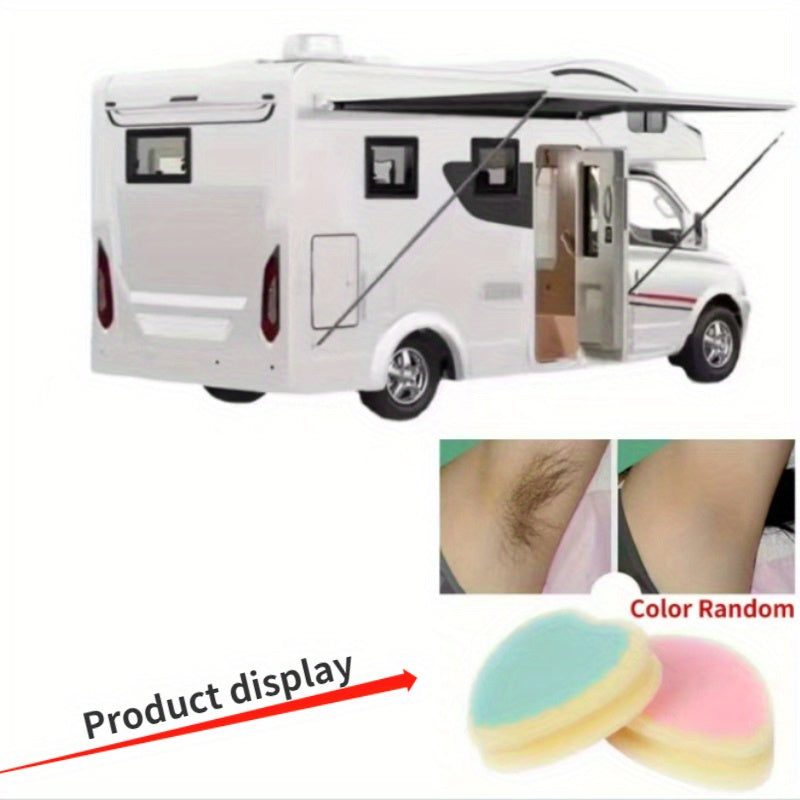 1 dona RV og'riqsiz soch olib tashlash va eksfoliatsiya qilish gubkasi pad tasodifiy rangda