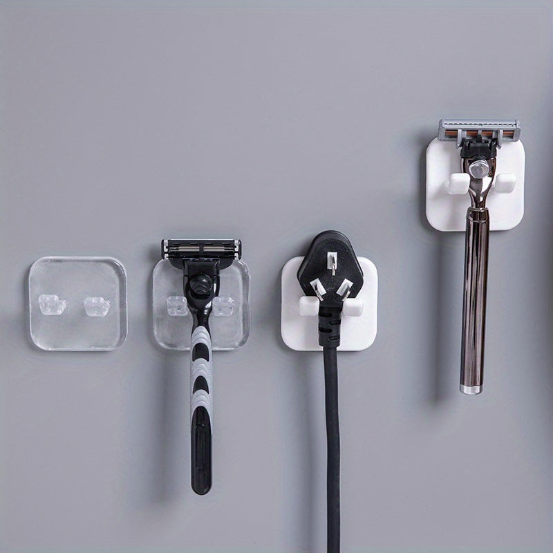 Soportes para maquinillas de afeitar autoadhesivos impermeables fáciles de instalar, estilo contemporáneo, set de 2