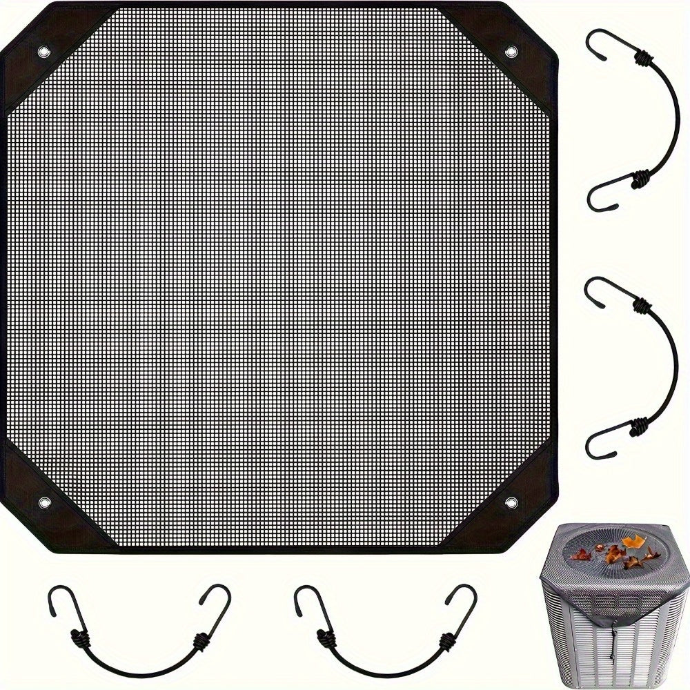 Outdoor Air Conditioner Cover 65.99cm Square Windproof Dustproof Cold Weather