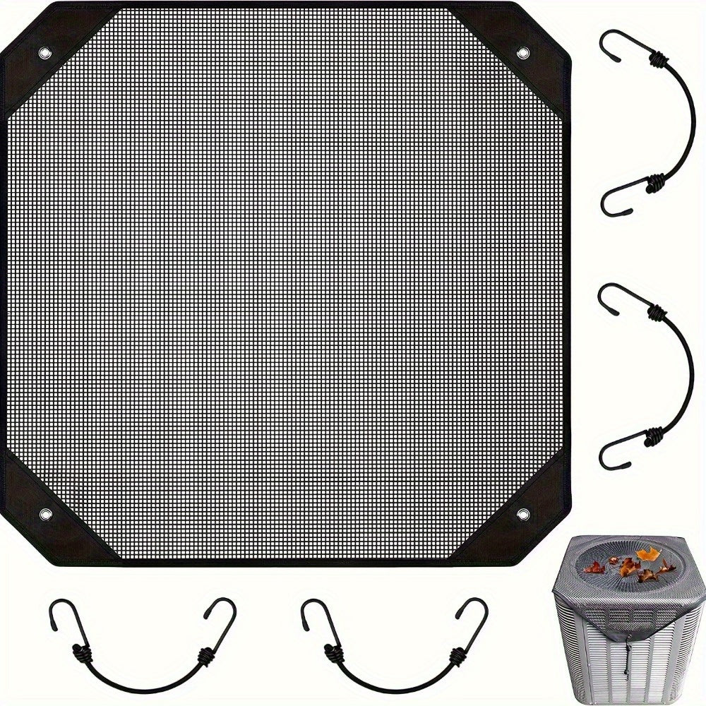 Outdoor Air Conditioner Cover 65.99cm Square Windproof Dustproof Cold Weather