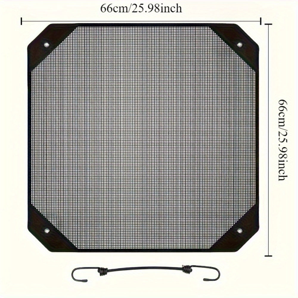 Outdoor Air Conditioner Cover 65.99cm Square Windproof Dustproof Cold Weather