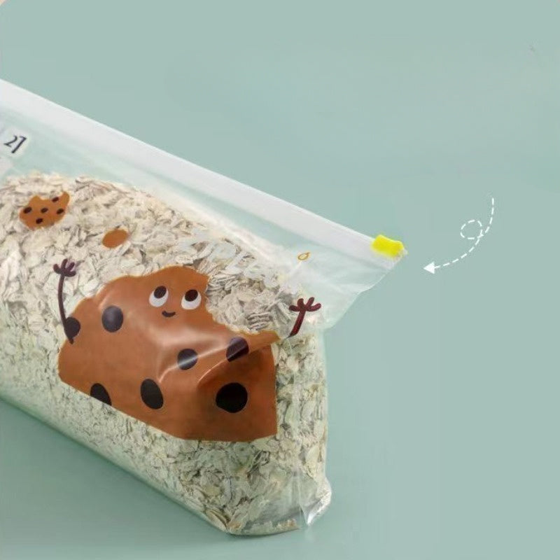 Plastic Storage Bags for Refrigerator Food Preservation Thick Zipper Sealing Pack of 50