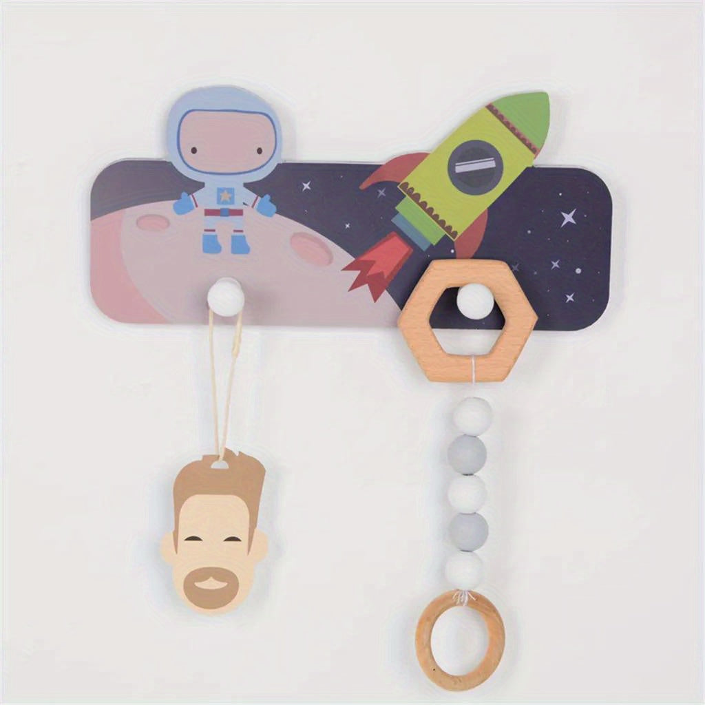 Cute Astronaut Wall Hook for Kids, Multi-Purpose Coat and Key Organizer