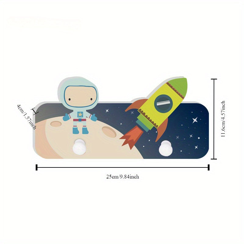Cute Astronaut Wall Hook for Kids, Multi-Purpose Coat and Key Organizer