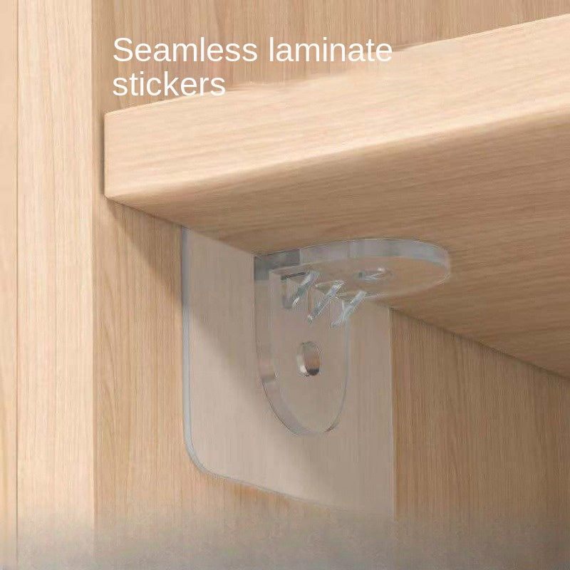 10 Pack Plastic Wall Mount Shelf Brackets for Cabinets and Closets