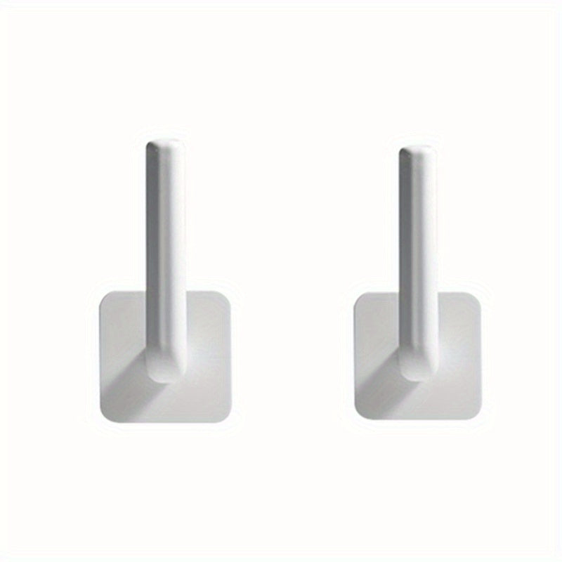 Waterproof Wall-Mounted Tissue Holder with L-Shaped Hook, Durable Plastic