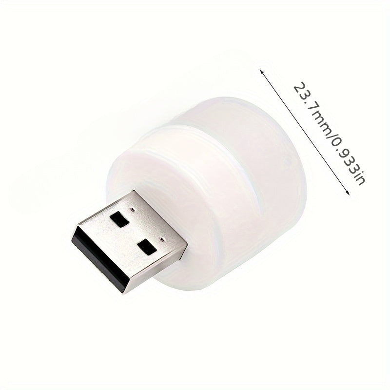 Мини USB LED ночники теплого белого цвета для ухода за глазами, светильники для чтения книг, зарядка для мобильных устройств