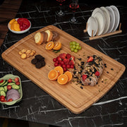 Bamboo Cutting Board for Meat Cheese Vegetables Food Safe Kitchen Tool