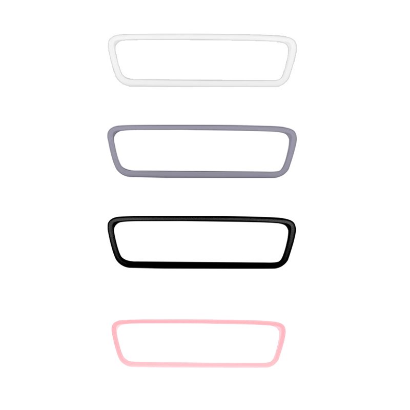2pcs Car Rearview Mirror Protective Cover Set For Model 3 Y Pink White Gray Black