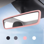 2pcs Car Rearview Mirror Protective Cover Set For Model 3 Y Pink White Gray Black