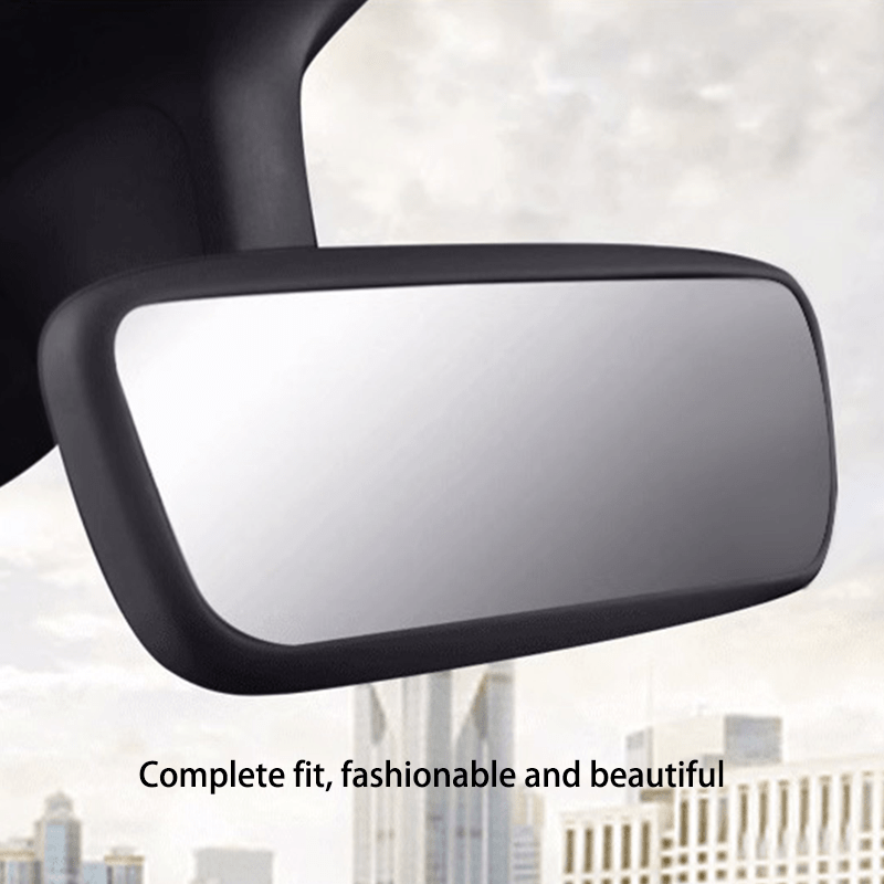 2pcs Car Rearview Mirror Protective Cover Set For Model 3 Y Pink White Gray Black