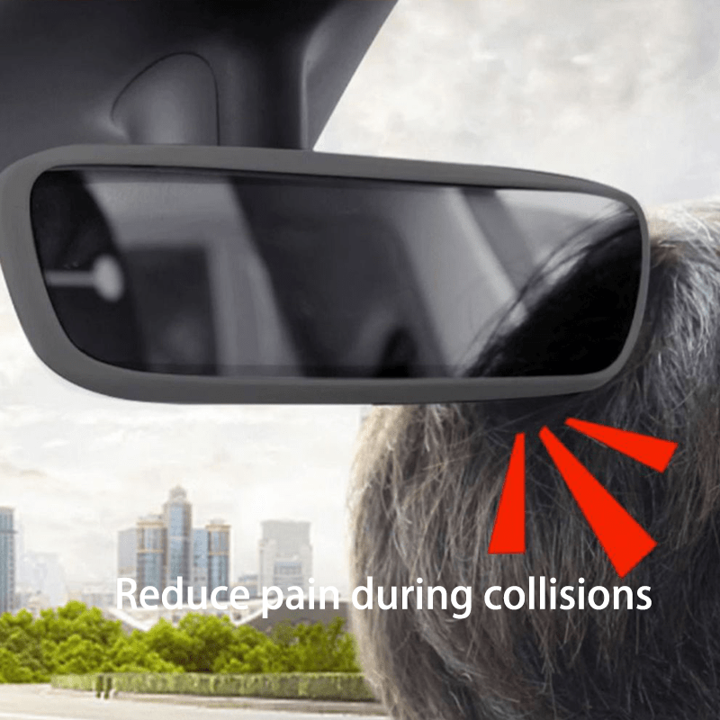 2pcs Car Rearview Mirror Protective Cover Set For Model 3 Y Pink White Gray Black