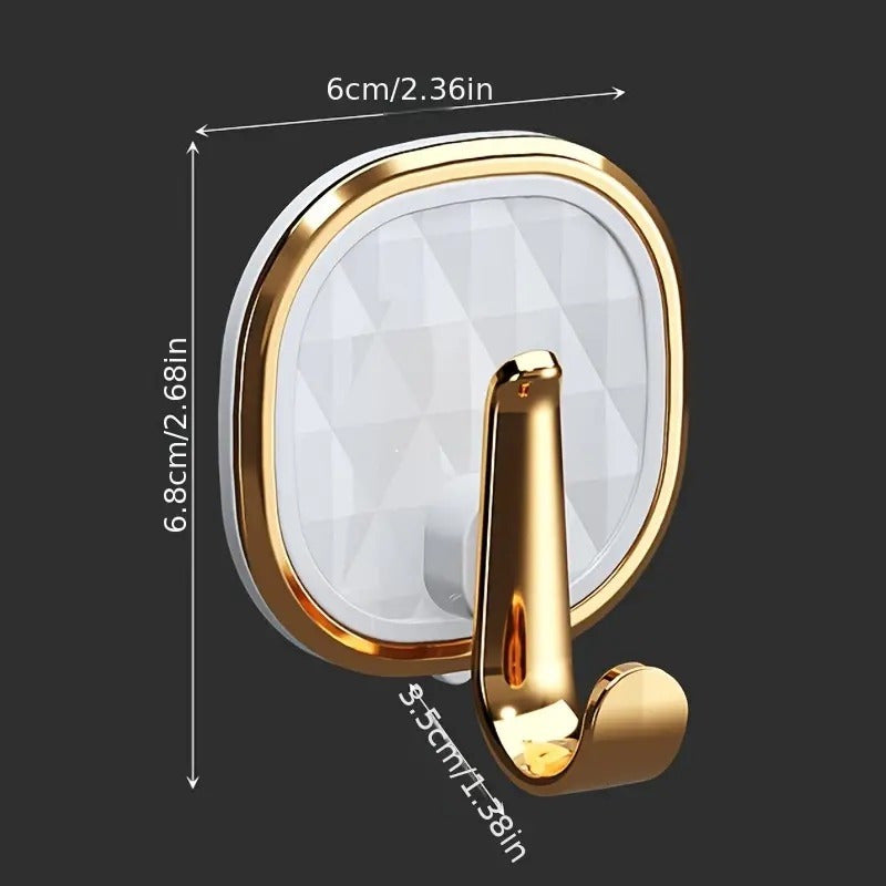 Gancho de pared para toallas y batas, fácil de instalar, versátil